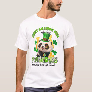 Camiseta Solo un Chica irlandés que ama a Pandas por la sue