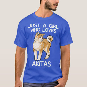 Camiseta Solo un Chica que ama a Akitas