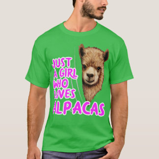 Camiseta Solo un Chica que ama a Alpacas