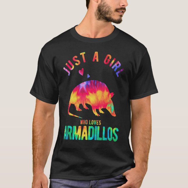 Camiseta Sólo un Chica que ama a Armadillos Armadillo (Anverso)
