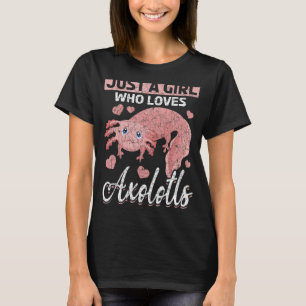 Camiseta Sólo Un Chica Que Ama A Axolotls Salamander Animal