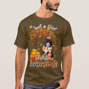 Camiseta Solo un Chica que ama a Bernedoodle gracias