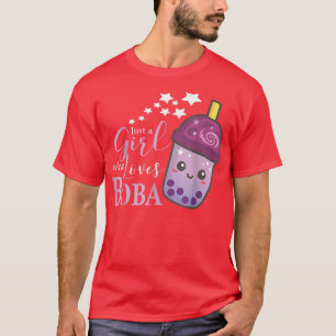 Camiseta Sólo un Chica que ama a Boba I Té de burbuja I Bob