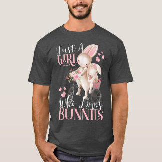 Camiseta SOLO UN CHICA QUE AMA A BUNNIES Conejo Conejo Mama