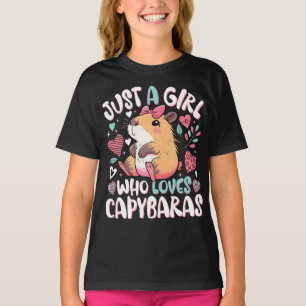 Camiseta Sólo un Chica que ama a Capybaras