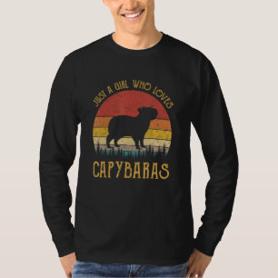 Camiseta Solo un Chica que ama a Capybaras.