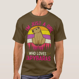 Camiseta Solo un Chica que ama a Capybaras, un divertido Ro