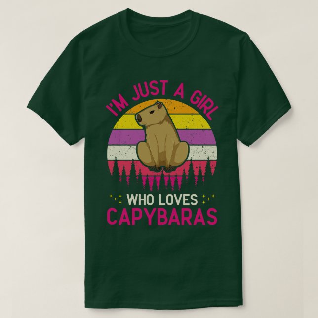 Camiseta Solo un Chica que ama a Capybaras, un divertido Ro (Diseño del anverso)