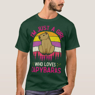 Camiseta Solo un Chica que ama a Capybaras, un divertido Ro