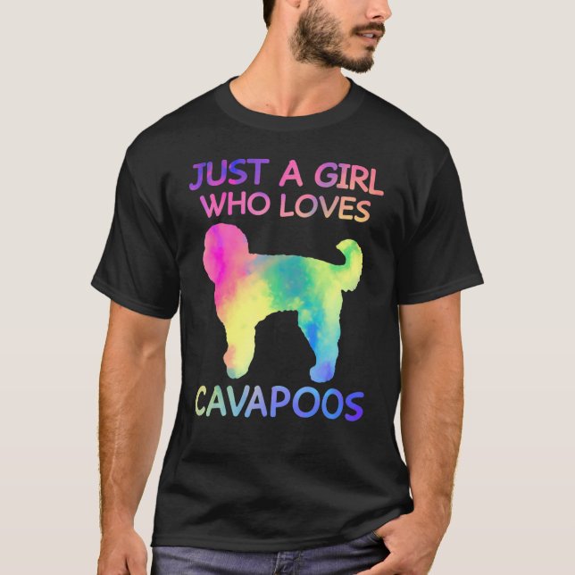 Camiseta Sólo un Chica que ama a Cavapoos Cómnito Cavapoo L (Anverso)