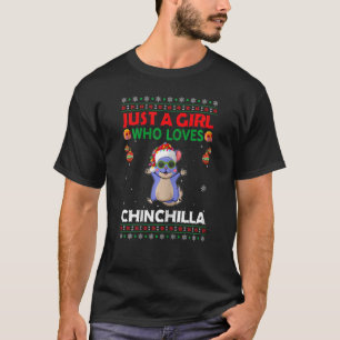 Camiseta Sólo un Chica que ama a Chinchilla coincidiendo co