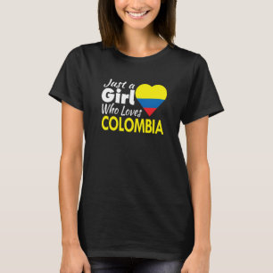 Camiseta Sólo un Chica que ama a Colombia se sumerge en Col