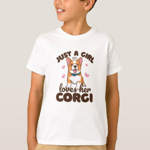Camiseta Solo un Chica que ama a Corgis