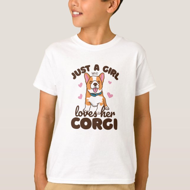 Camiseta Solo un Chica que ama a Corgis (Anverso)