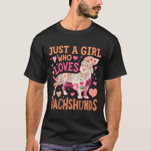 Camiseta Solo un Chica que ama a Dachshund