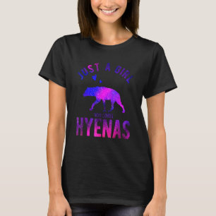 Camiseta Sólo un Chica que ama a Hyenas Hyena Hyena