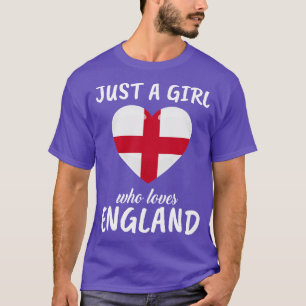 Camiseta Sólo un Chica que ama a Inglaterra