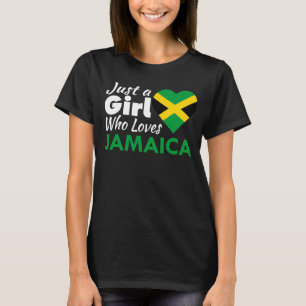 Camiseta Solo un Chica que ama a Jamaica le encanta al F ja