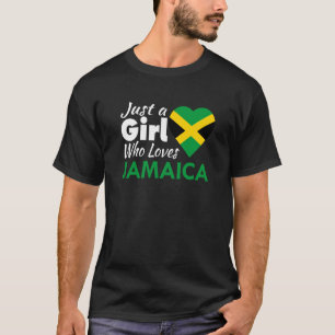 Camiseta Solo un Chica que ama a Jamaica le encanta al F ja