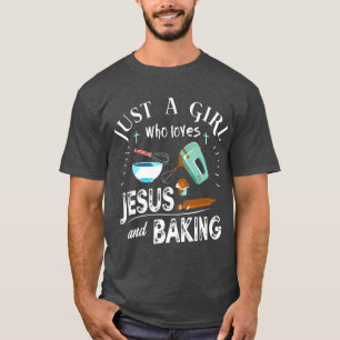 Camiseta Sólo Un Chica Que Ama A Jesús Y Hace Cristiano