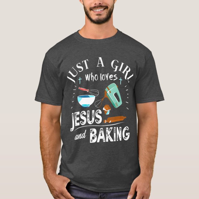 Camiseta Sólo Un Chica Que Ama A Jesús Y Hace Cristiano (Anverso)