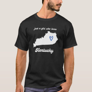Camiseta Solo un Chica que ama a Kentucky Cute Midwest