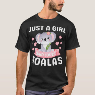 Camiseta Sólo un Chica que ama a Koala tiene Navidades grac