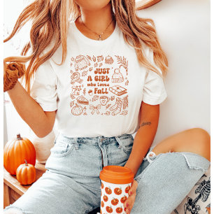 Camiseta Sólo un Chica que ama a la caída