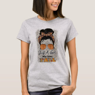 Camiseta Sólo un Chica que ama a la caída de TShirt estacio