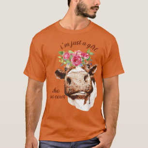 Camiseta Sólo un Chica que ama a la carnicería de vacas