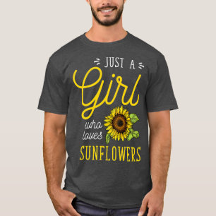 Camiseta Sólo un Chica que ama a la florista del arte de lo