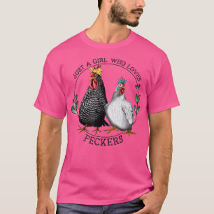 Camiseta Sólo un Chica que ama a la gallina de los pastores