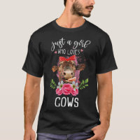 Solo un Chica que ama a la ganadera de vacas