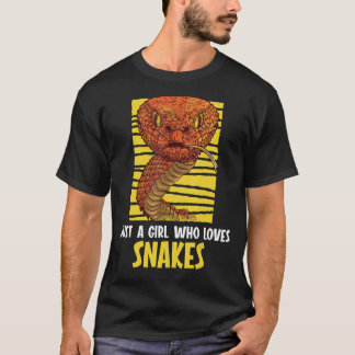 Camiseta Sólo un chica que ama a la serpiente 1