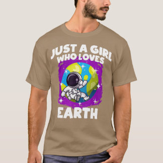 Camiseta Sólo un Chica que ama a la Tierra