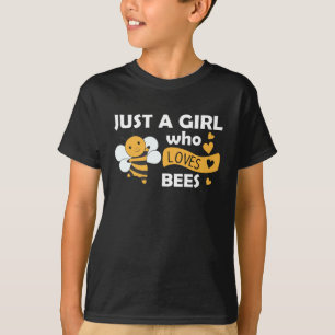 Camiseta Solo un Chica que ama a las abejas dulces abejas a