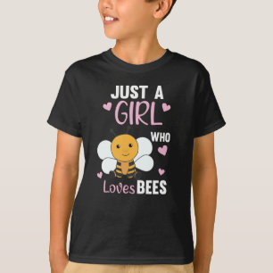 Camiseta Solo un Chica que ama a las abejas dulces abejas a