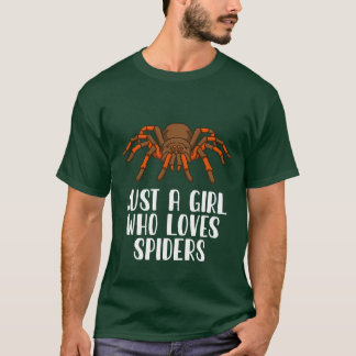 Camiseta Sólo un Chica que ama a las arañas