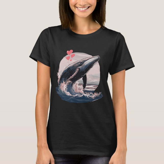 Camiseta Sólo un Chica que ama a las ballenas jorobadas (Anverso)