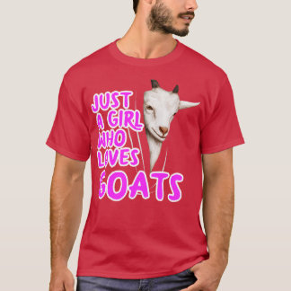 Camiseta Sólo un Chica que ama a las cabras