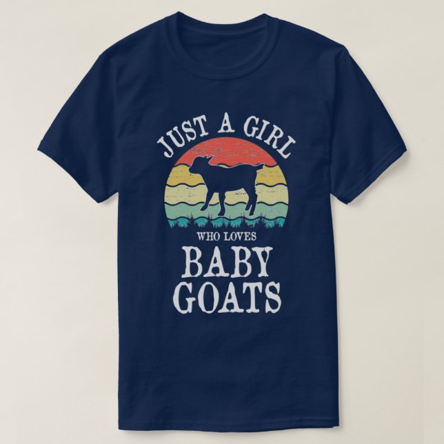 Camiseta Sólo un Chica que ama a las cabras bebés regalo Ho (Diseño del anverso)