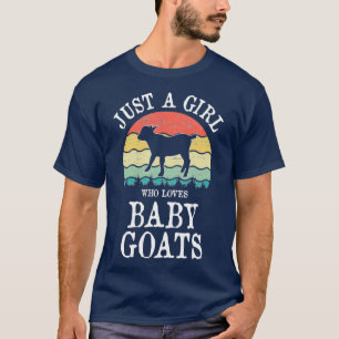 Camiseta Sólo un Chica que ama a las cabras bebés regalo Ho