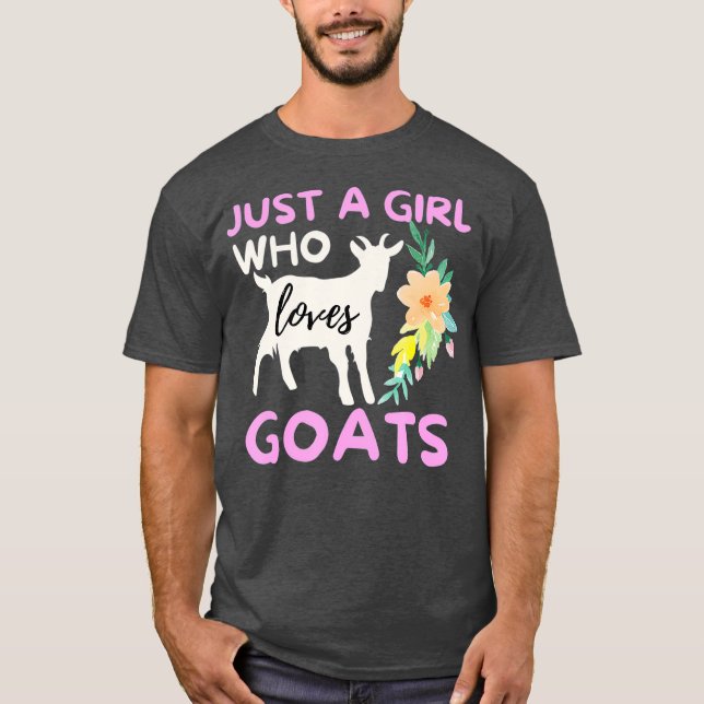 Camiseta Sólo un Chica que ama a las cabras - Gracioso aman (Anverso)