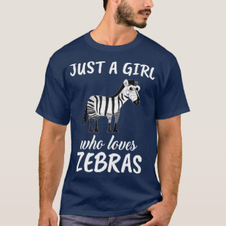 Camiseta Solo un Chica que ama a las Cebras 2
