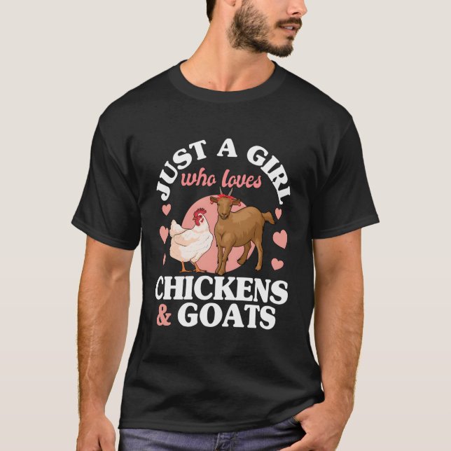 Camiseta Sólo un Chica que ama a las Chicas de gallinas de  (Anverso)