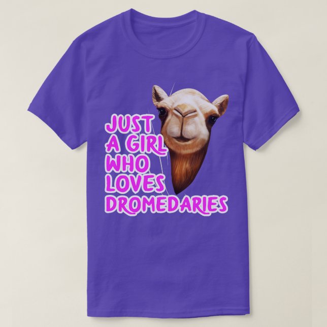 Camiseta Sólo un Chica que ama a las Dromedarias (Diseño del anverso)