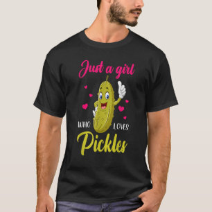 Camiseta Solo un Chica que ama a las galletas pepino vegan