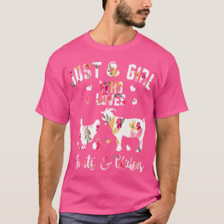 Camiseta Solo un Chica que ama a las gallinas de cabra