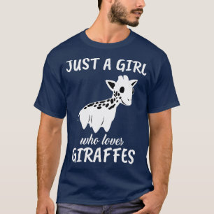 Camiseta Solo un Chica que ama a las jirafas 1