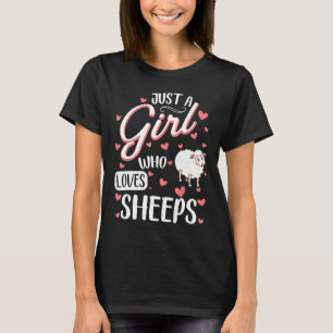 Camiseta Solo un Chica que ama a las ovejas divertidas